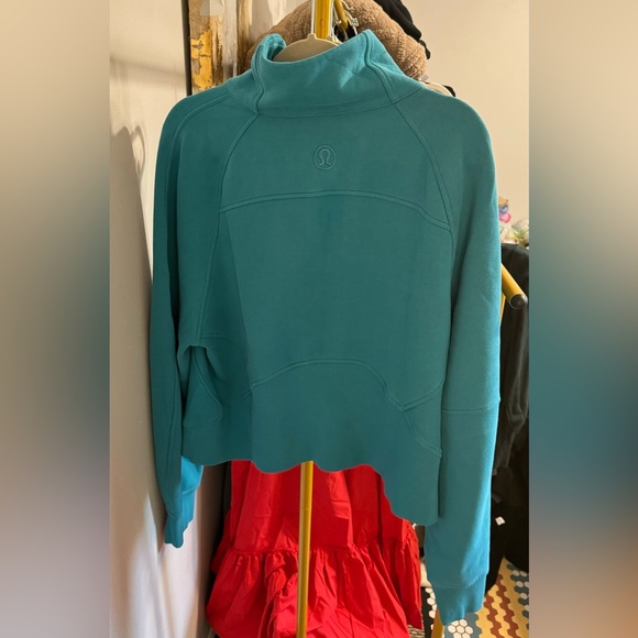 Lululemon Scuba Oversized Funnel Neck Half Zip XL/XXL Oceanic - Picture 3 of 4